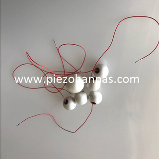 Pzt Matériaux Piezo Sphere Pzt Transducteur piézoélectrique pour microphone sous-marin