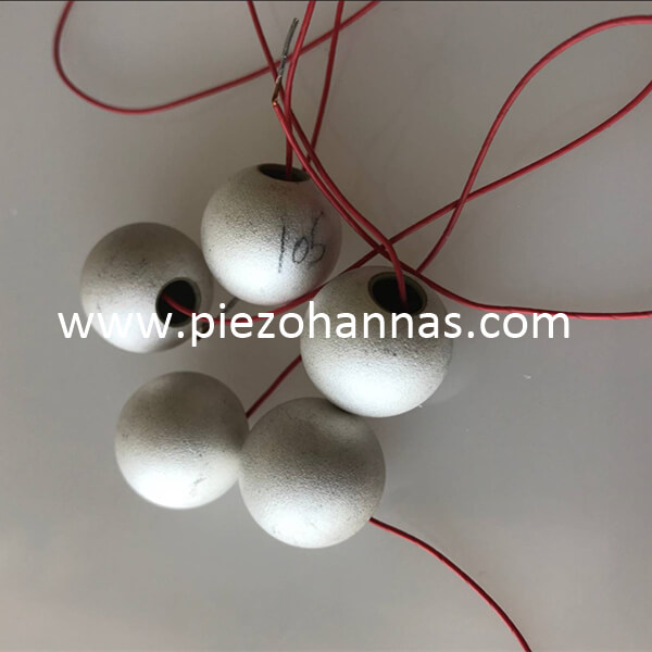 Matériaux piézoélectriques Sphère piézo-électrique Pzt Transducteur piézocéramique en cristal pour sonde à ultrasons