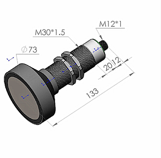 Capteur de distance ultrasonique longue portée 65Khz pour détecter le niveau d'eau