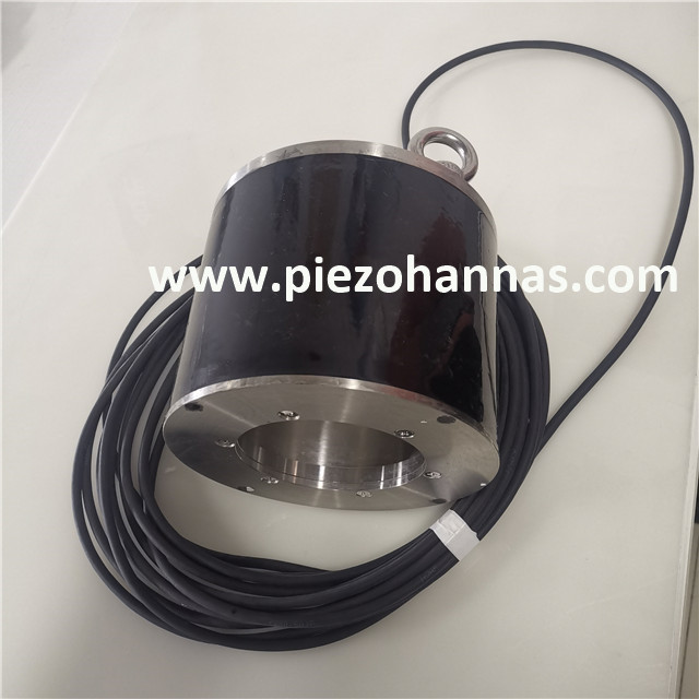 Hydrophone cylindrique de transducteur de type anneau de débordement pour la détection marine